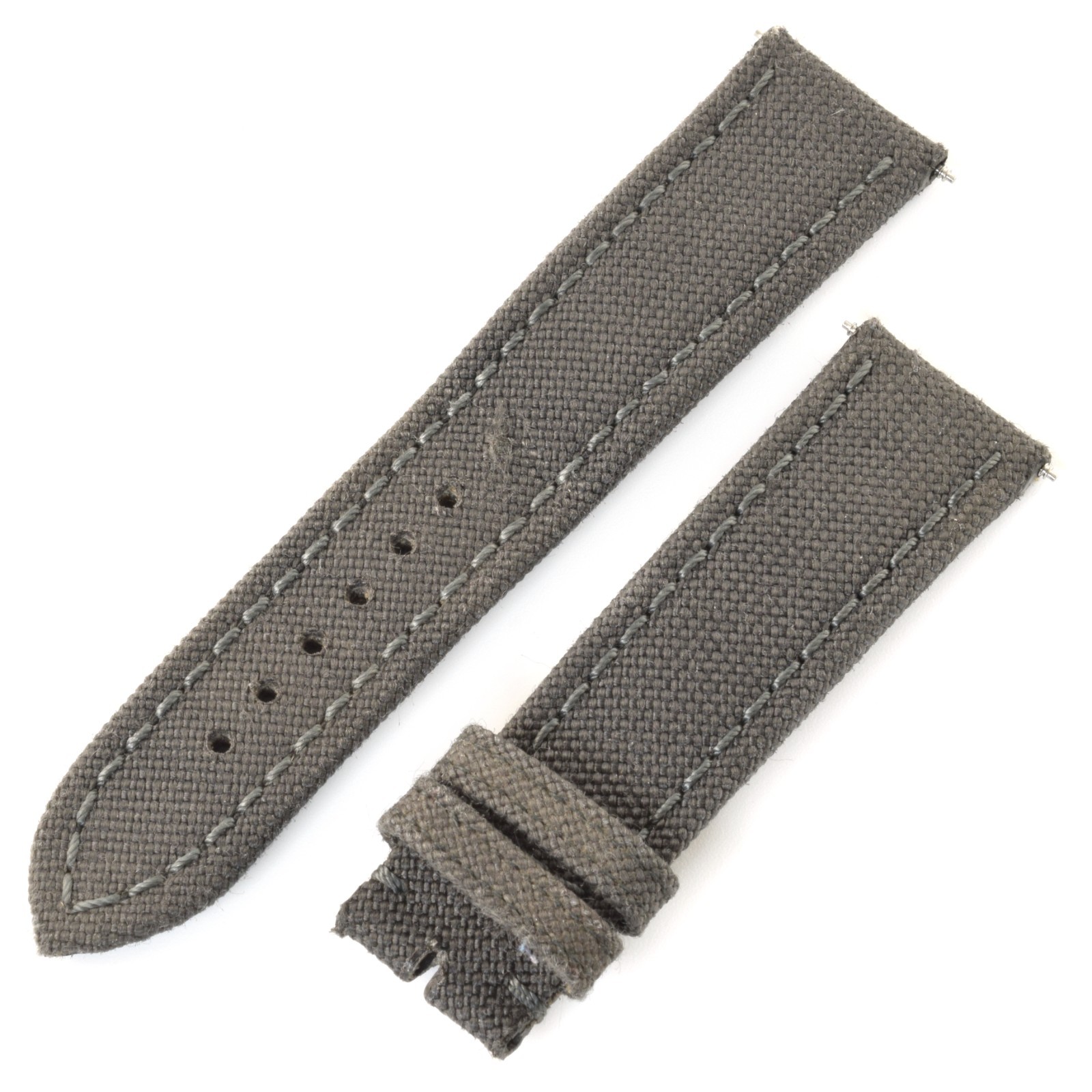 Breitling Anthracite Dark Grey 109W Nylon Gents 22mm to 20mm Wide Watch Strap