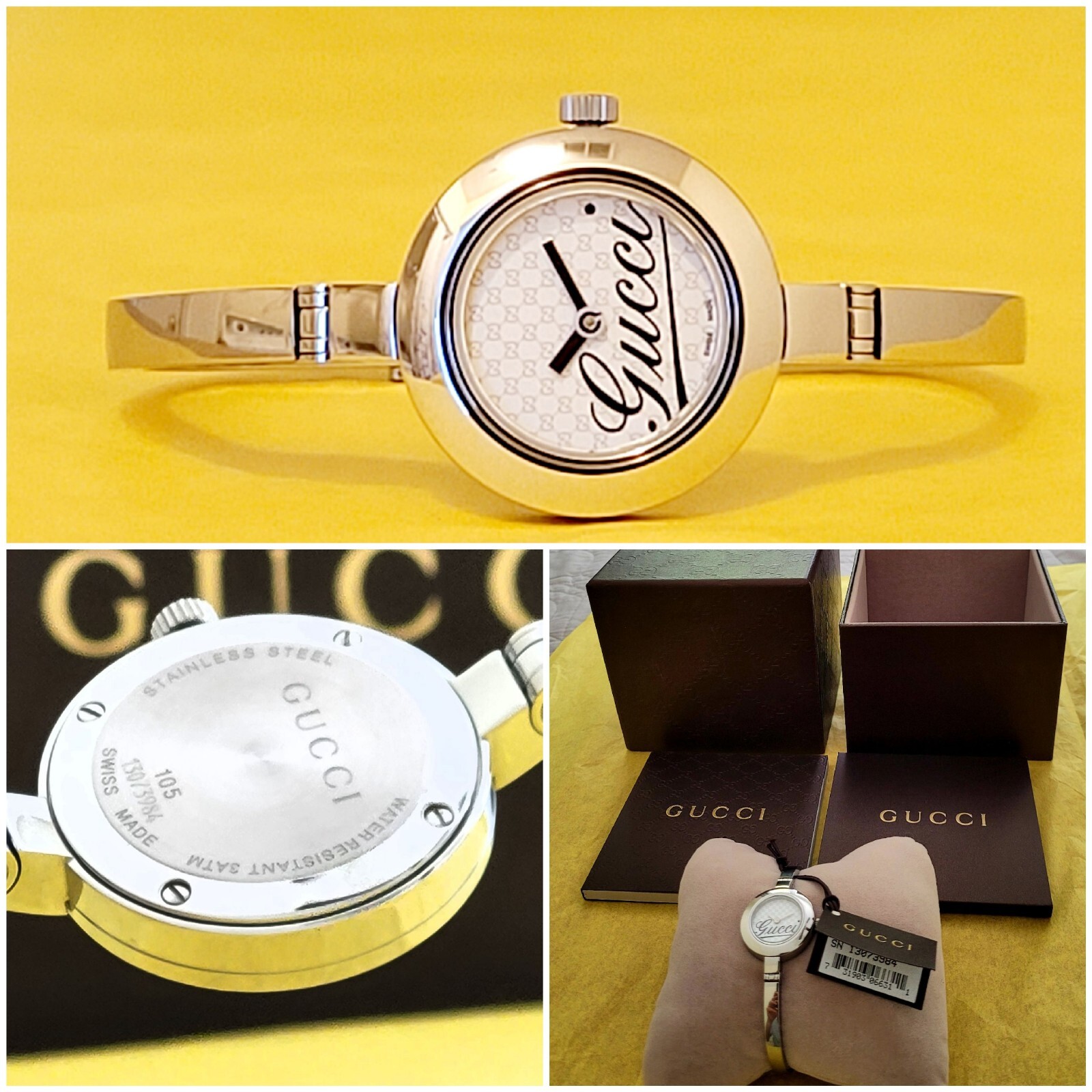 Gucci 105 Ladies💃Authentic,Near Mint,Hardly Worn,Absolutely Beautiful,Box,Tag.