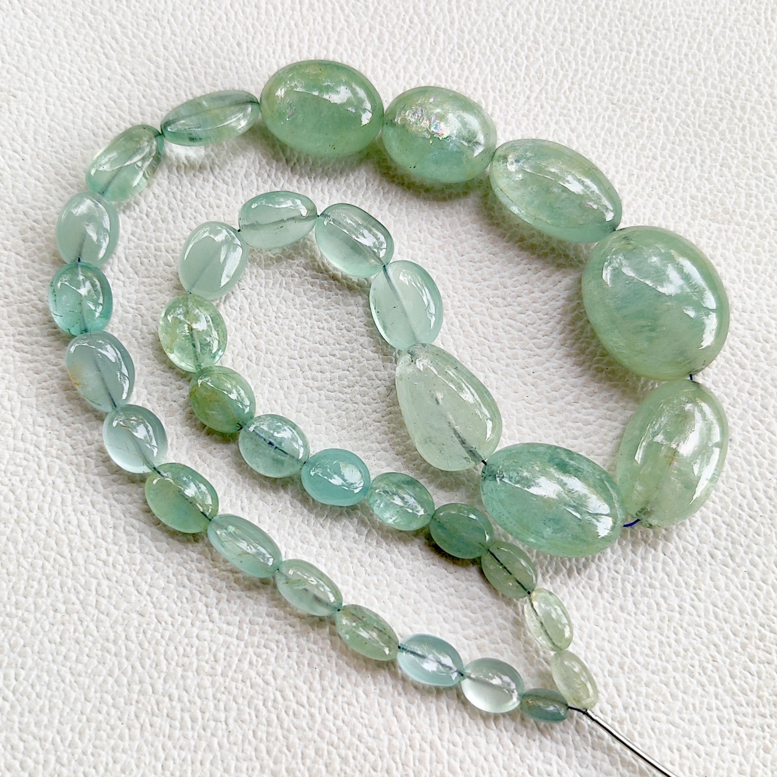 Natural Aquamarine 8-22mm Big Smooth Nugget Beads 16″ Brazil Gemstones