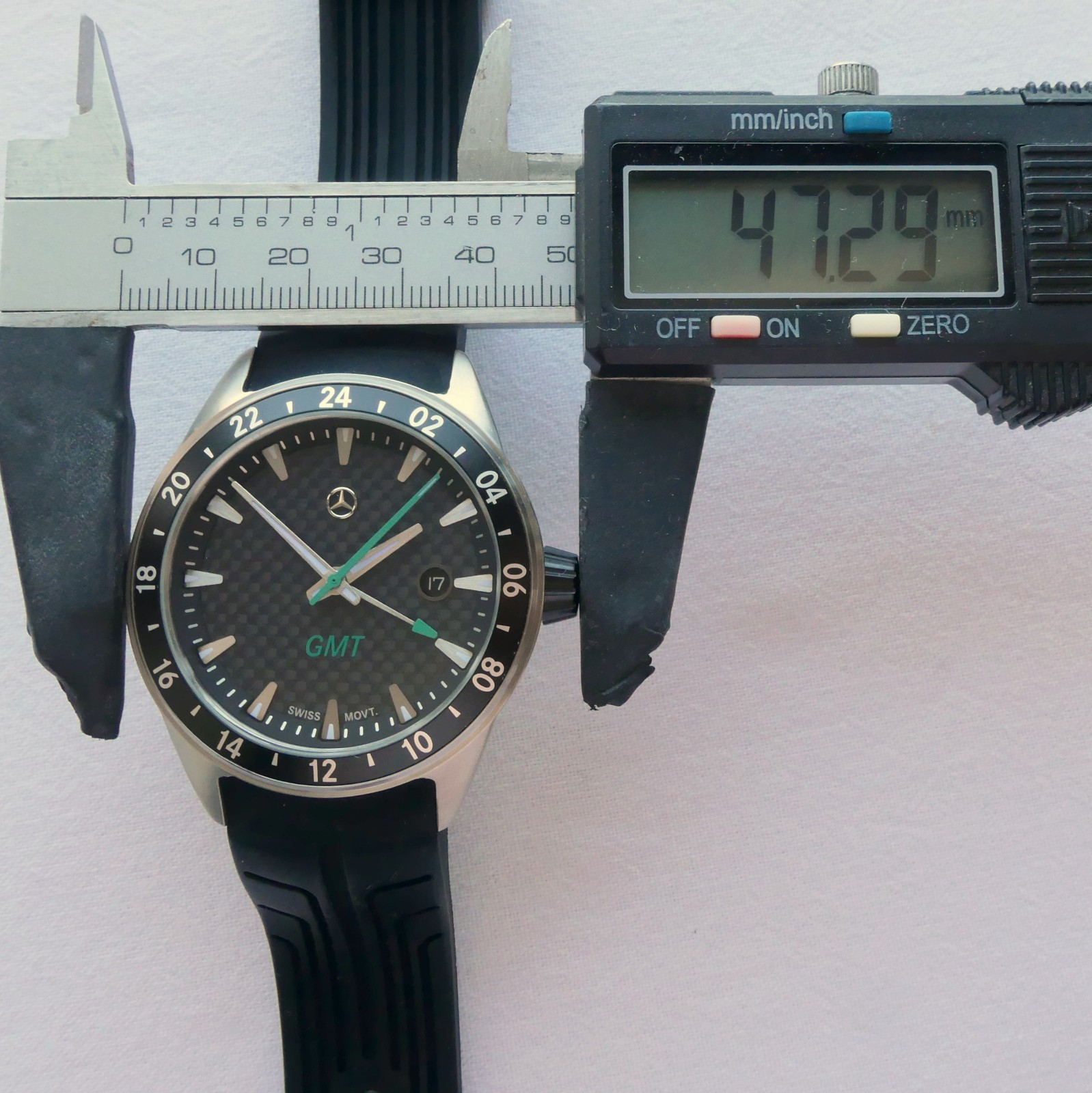 Mercedes Benz AMG DTM Petronas Motorsport Carbon Racing Car Accessory GMT Watch