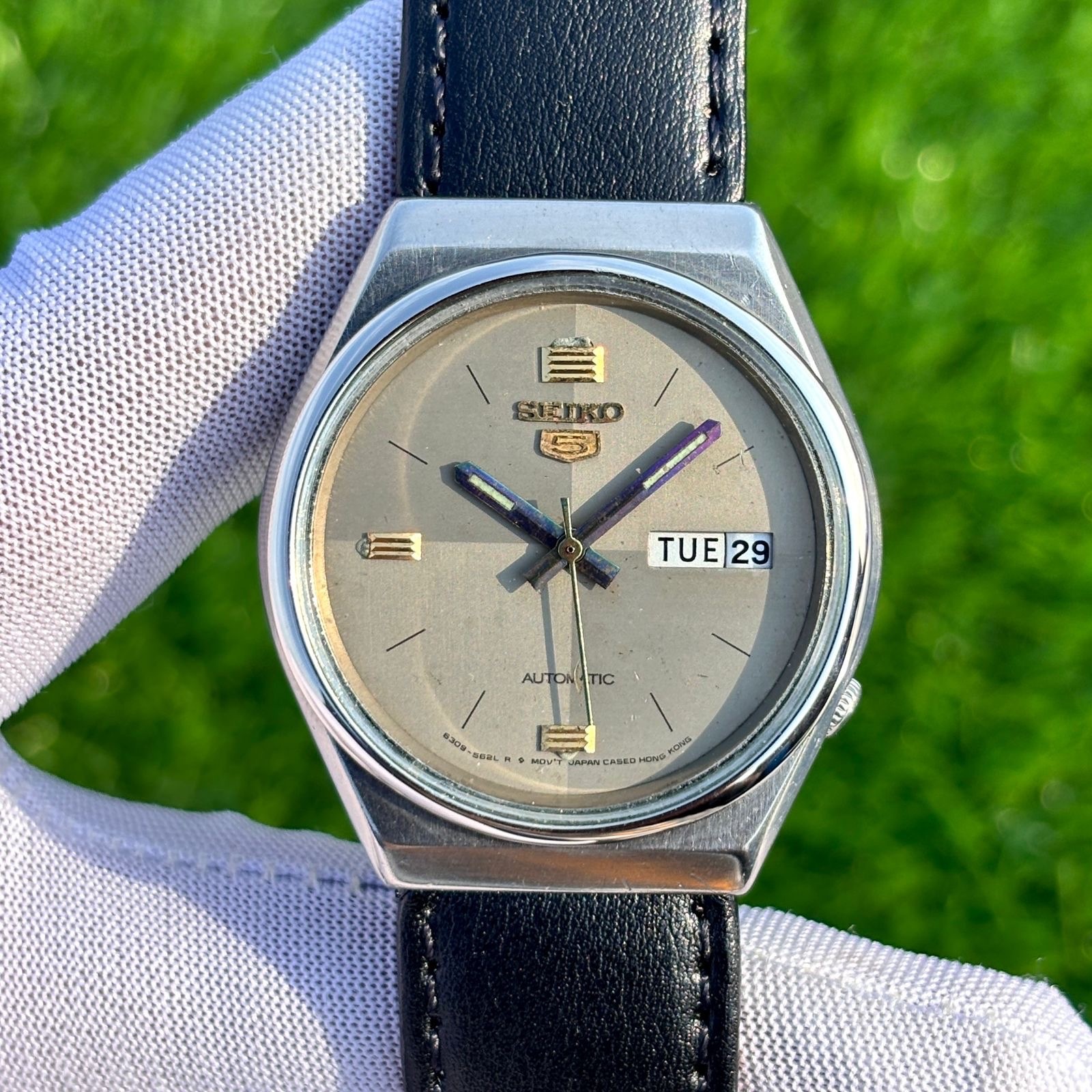 Vintage Seiko 5 Dress Formal Automatic Japan Made Men’s Watch 6309-8830