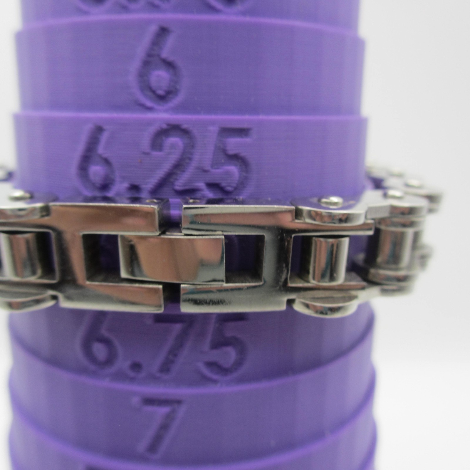 Vintage Bicycle Chain Bracelet Silver Tone