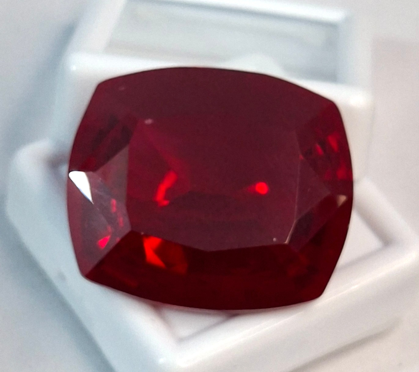 Red Ruby Mozambique Cushion Cut 58-60 Ct Natural Loose Certified Gemstone GB017