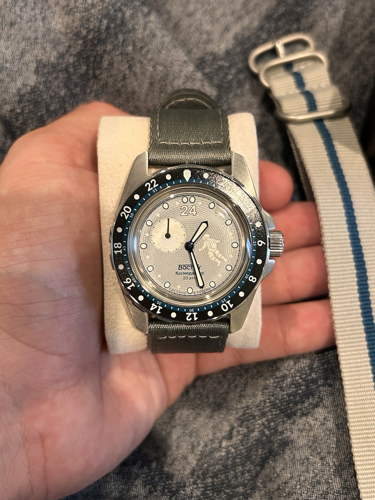 Vostok Amphibia Luna Dude Cosmodiver 24h Watch 2431.12 14039B Limited 757/900