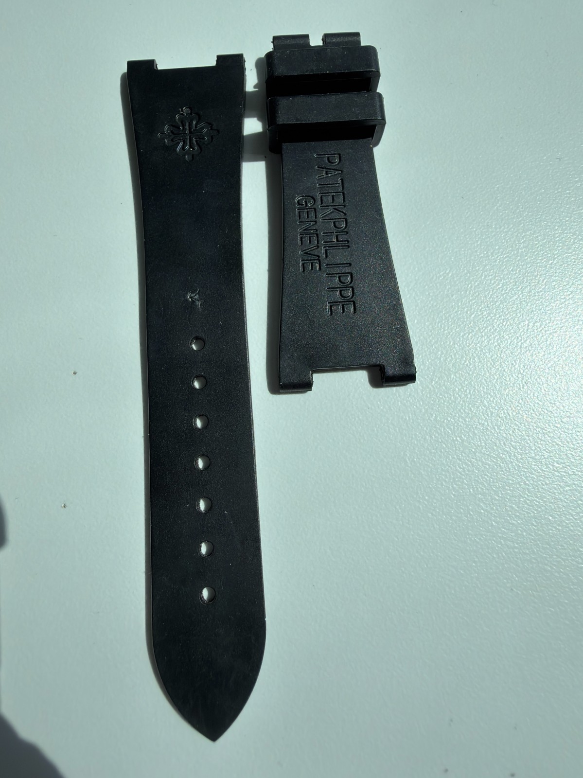 OEM Black Rubber Strap for Patek Philippe Nautilus 5711 RG/WG