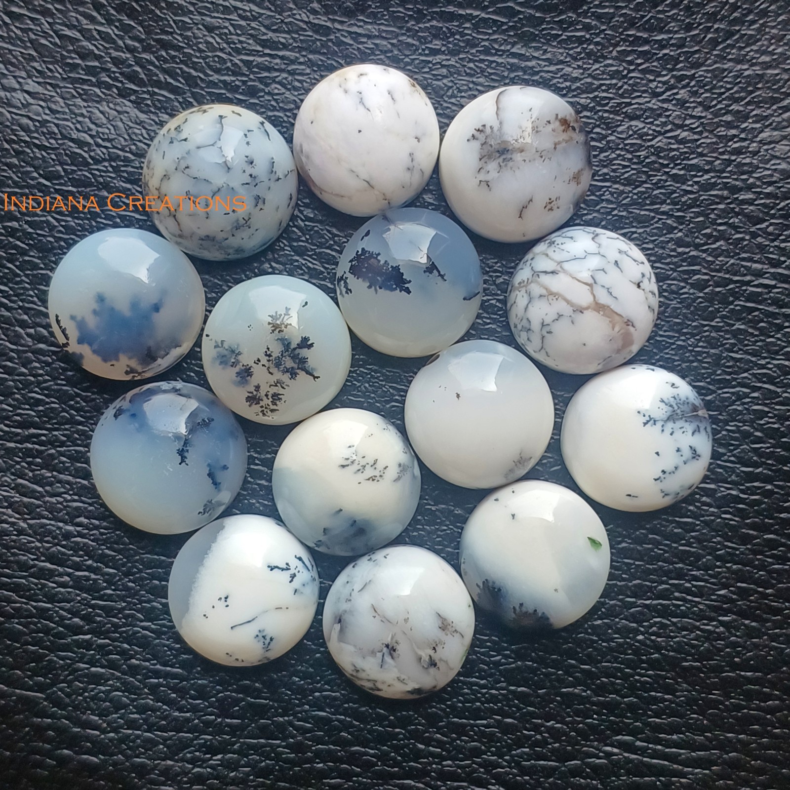 Dendrite Opal Round Cabochon 5mm To 20mm Natural Loose Gemstone