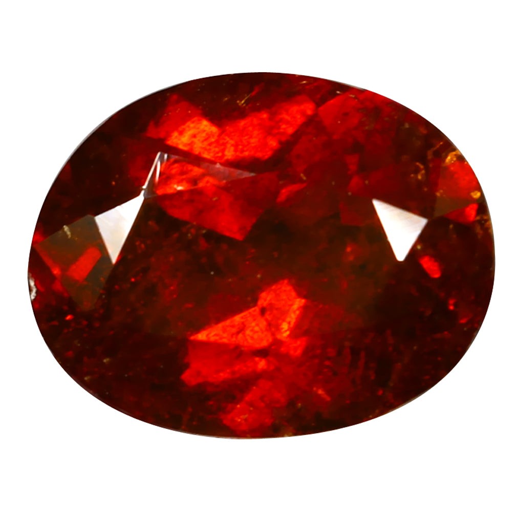 1.98 ct Oval Cut (8.69 x 6.90 mm) Orange Red Spessartite Garnet Natural Gemstone