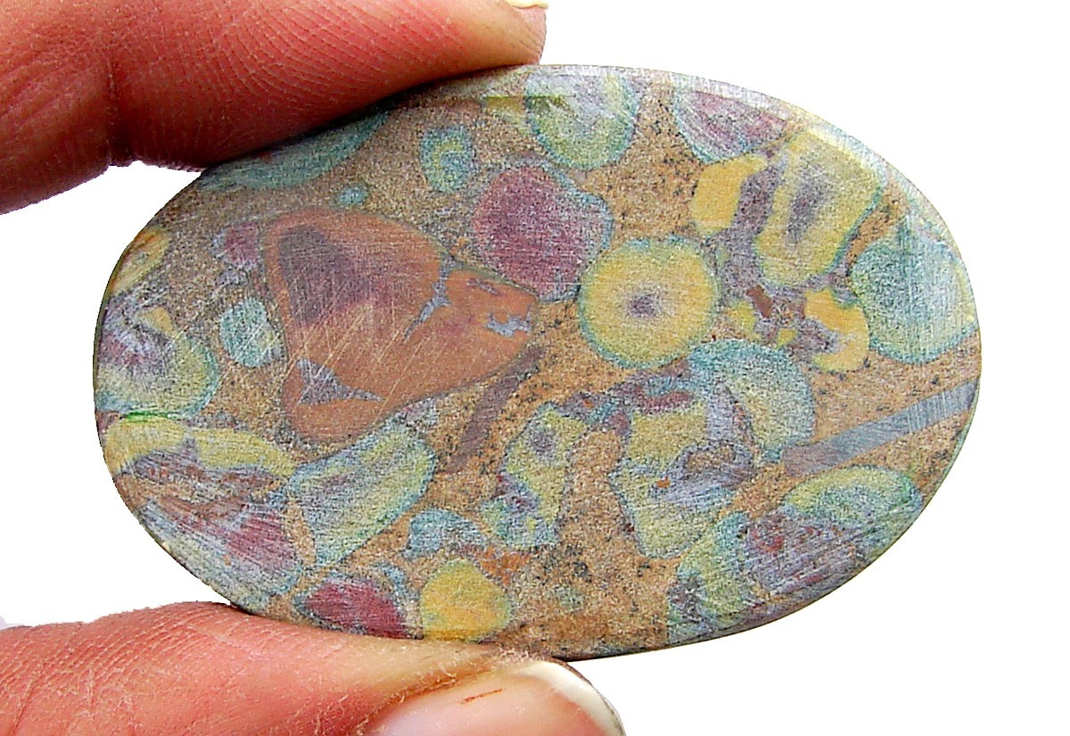 84.05 Ct Natural Fruit Jasper/Ajubalite Loose Gemstone Cab Wire Wrap Stone- 1653