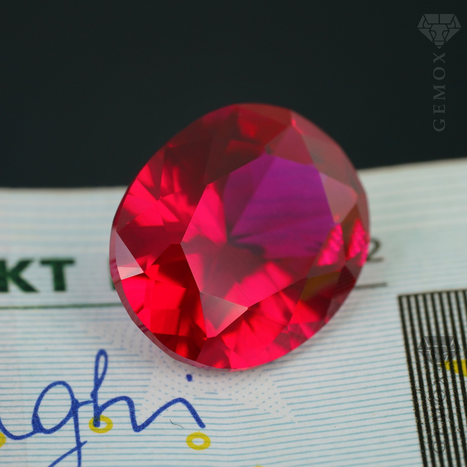 Real Ruby Loose Gemstone Lab-Grown Oval Cut classic ruby Rose Red Color Stone EU
