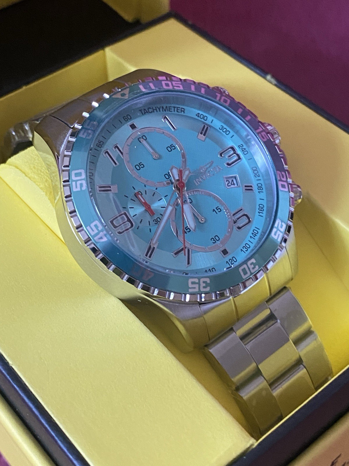 Brand New Invicta Specialty Mach Gala Men’s Watch 48mm Steel (69820) TachyMeter