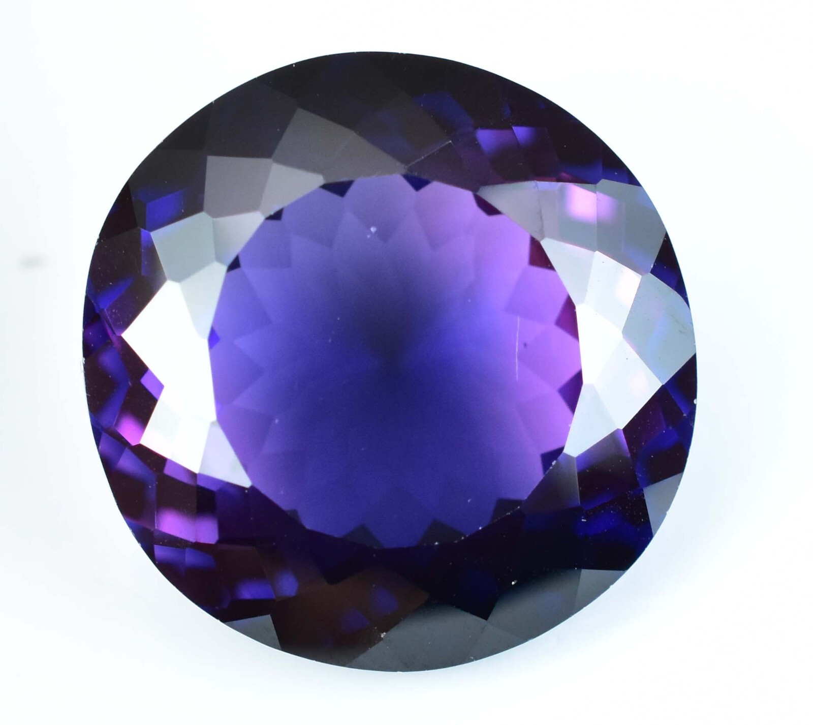 Natural 36.60Ct Boysenberry Sapphire AGL Certified Round Stunning Loose Gemstone