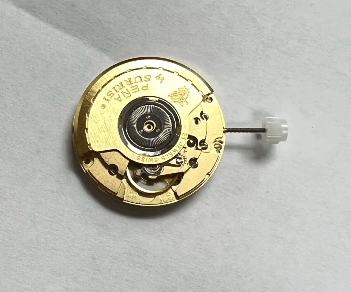 ORIGINAL NEW ETA 2892-A2 AUTOMATIC MOVEMENT PENA SURRISI SWISS 21 JEWELS DATE 3′