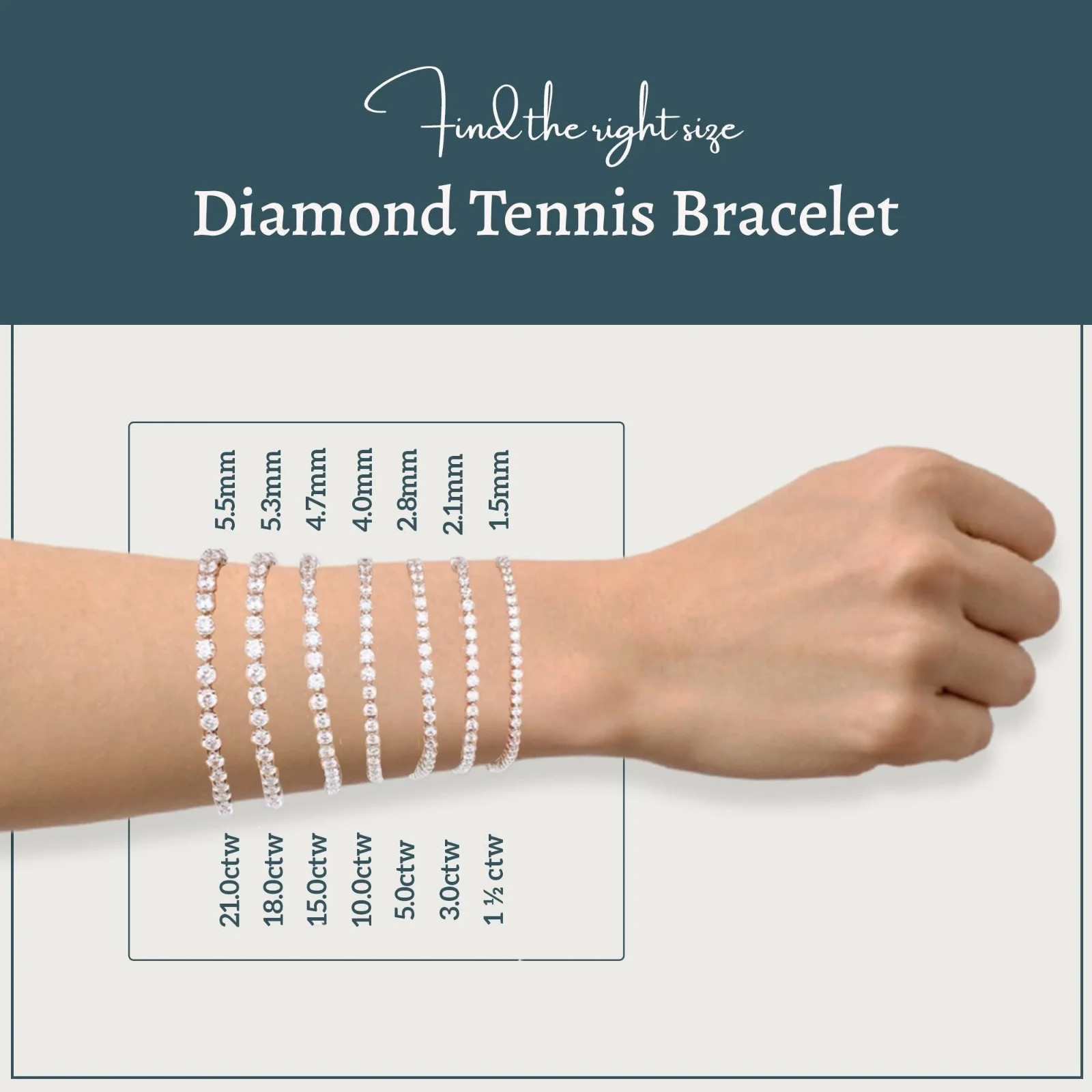 925 Sterling Silver Lab Created Diamond 3 Prong Tennis Bracelet 4-6 CTW