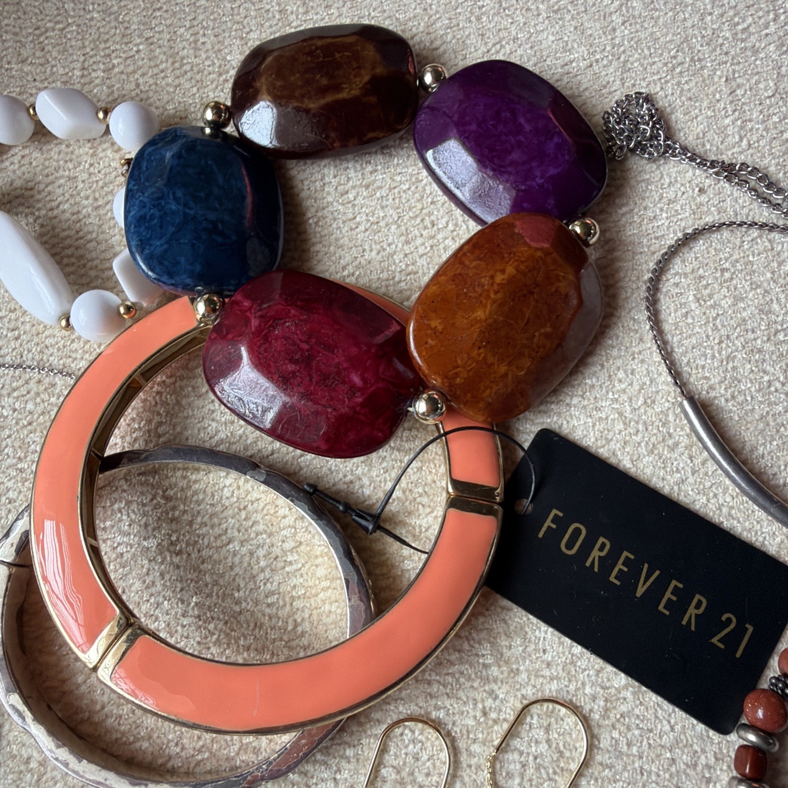 Mixed Jewelry lot of 16 Vintage and modern Some marked Estate Sale Find