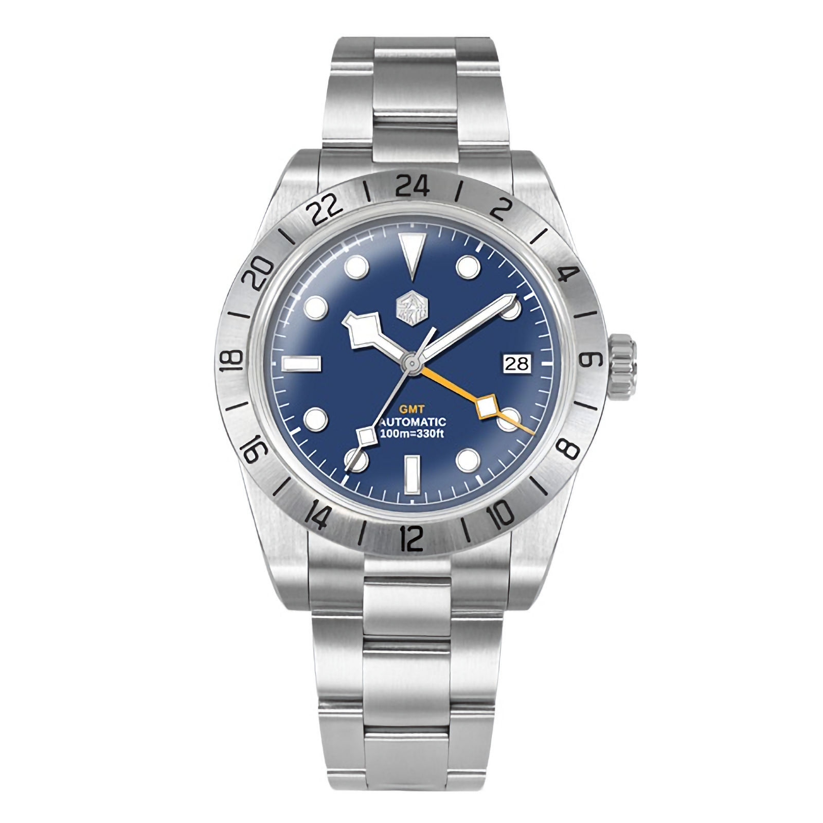 SAN MARTIN SN0054-G-C BB GMT Automatic Stainless Steel 39mm 10ATM Sport’s Watch