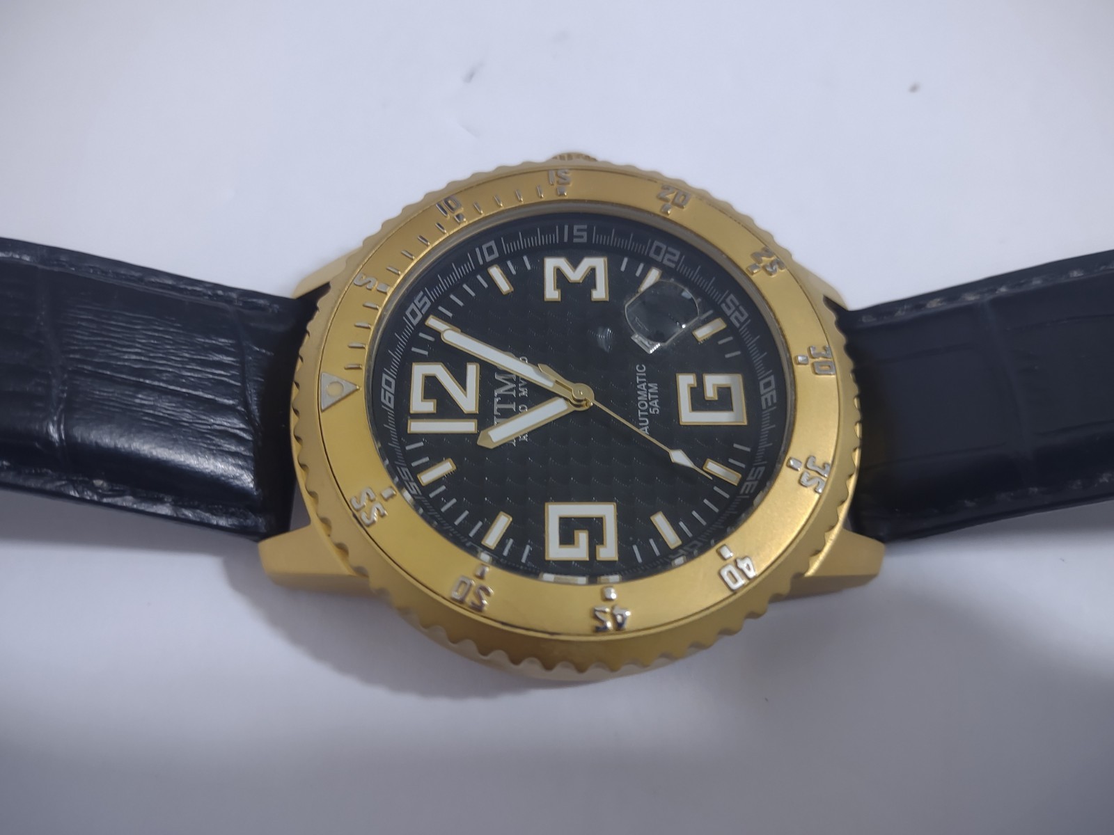 Ritmo Mundo Mvndo Hercules Automatic Watch Men’s Black Gold Titanium