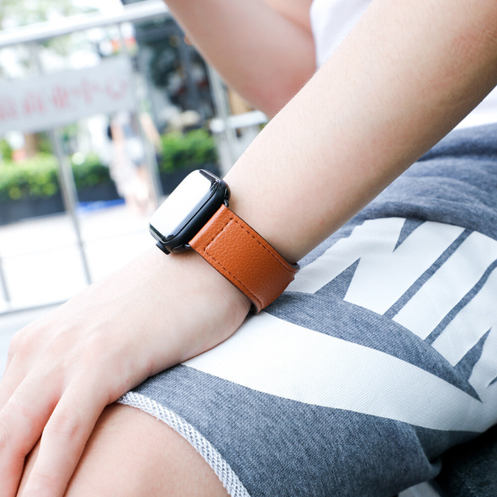 Genuine Leather Watch Band Strap for Apple iWatch Series 6 5 4 3 2 1 SE 38/42MM
