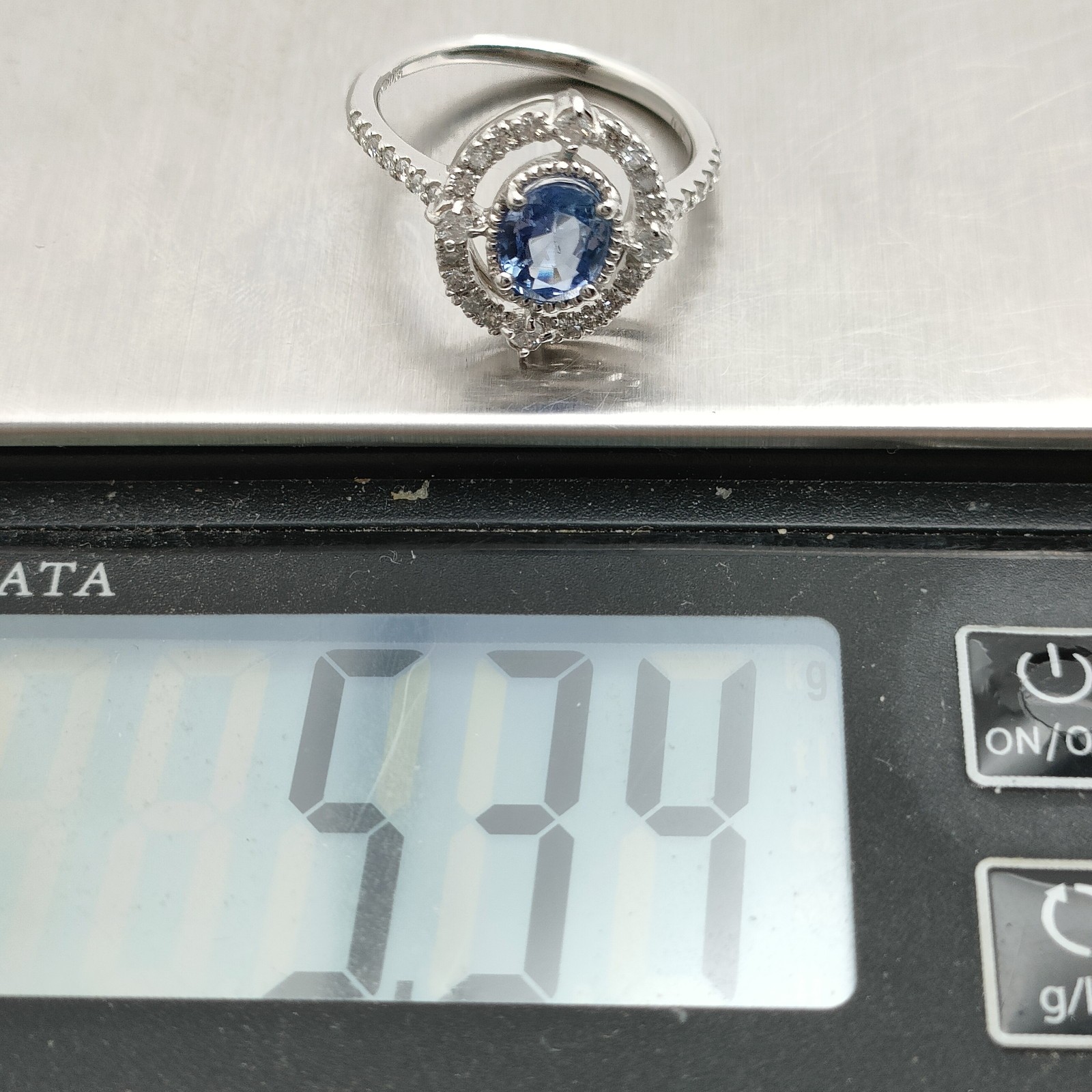 Jewelry Ring Sapphire 1.13ct Platinum 2347449