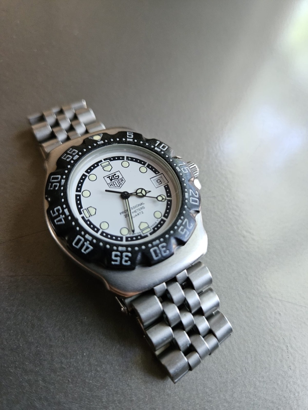 Tag Heuer Formula 1 Professional White Dial on Bracelet; WA1218; Rare + Awesome!