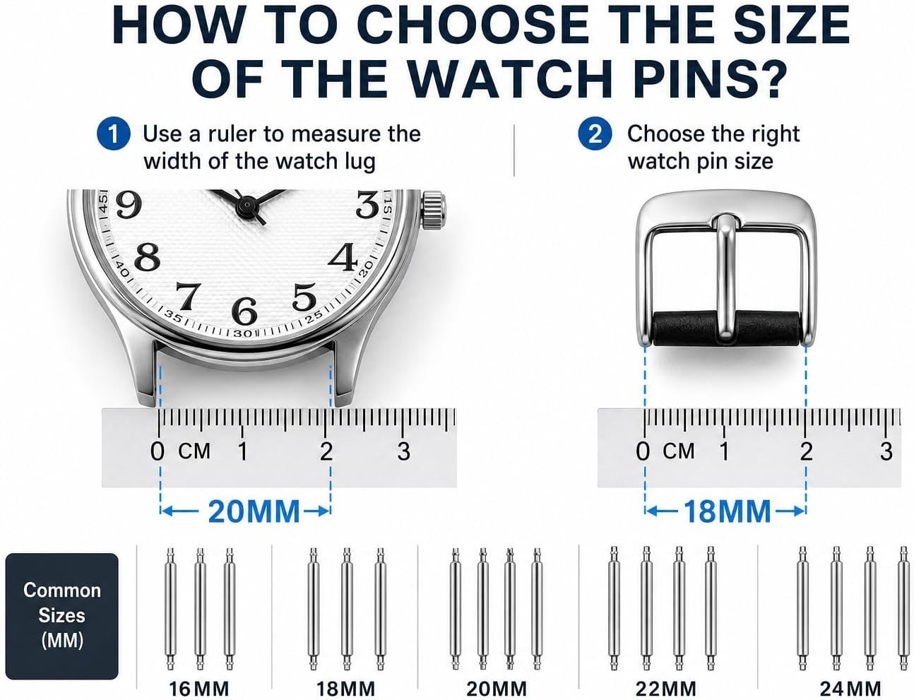 Comprehensive Watch Band Tool Kit: Resize & Repair with User Manual Included