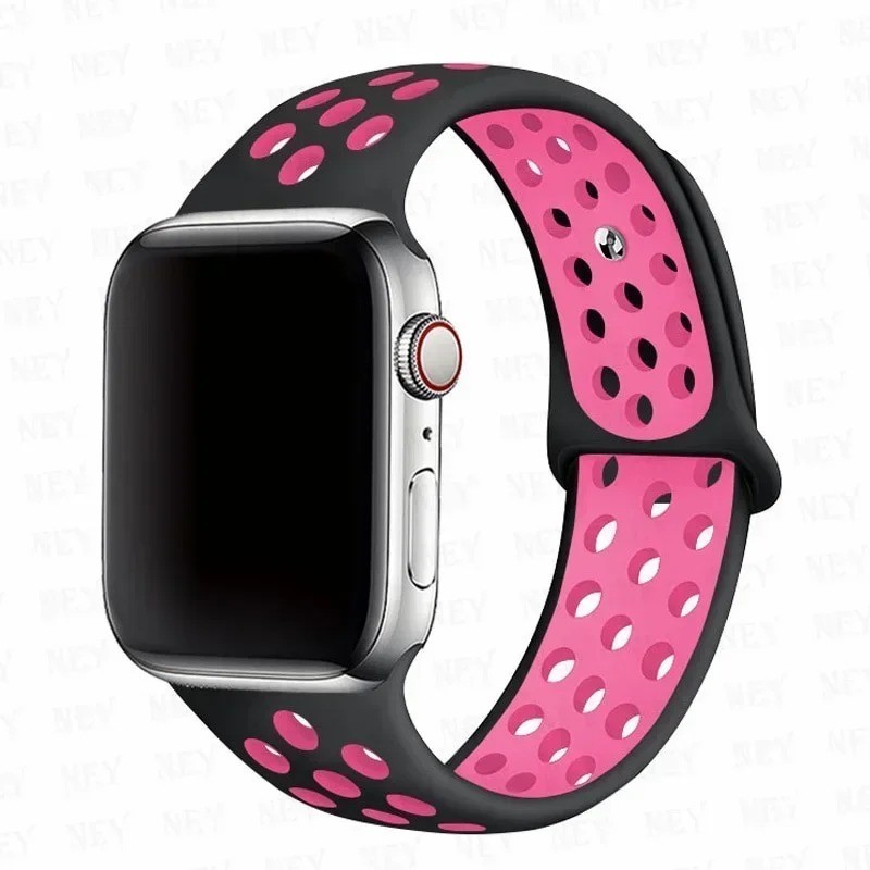 Silicone Sport Straps For Apple Watch Band 45mm 44mm Ultra2 49mm 38/40mm 41mm 42