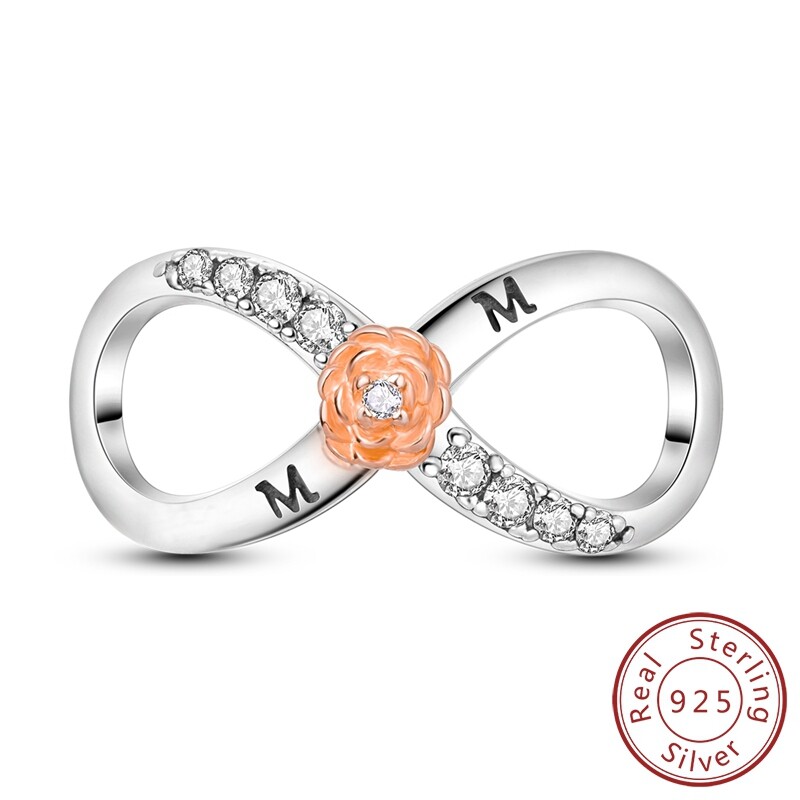 Optional 925 Sterling Silver DIY Charm Bead AAA CZ For Original Women Bracelet