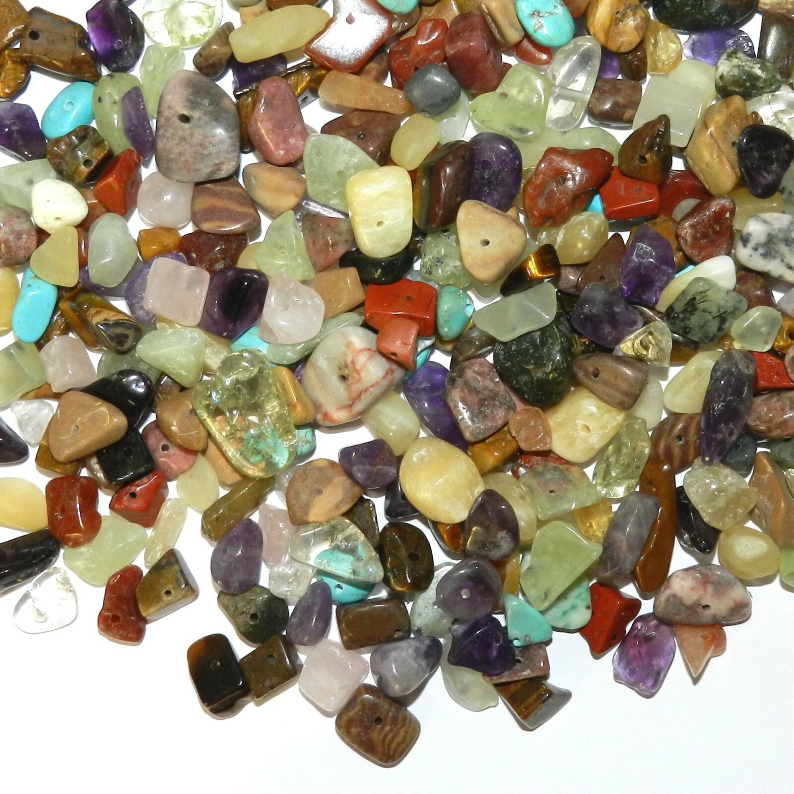 GC9912 Assorted Gemstone Nugget Chip Mix Large 8mm – 20mm Beads 4-ounce Package