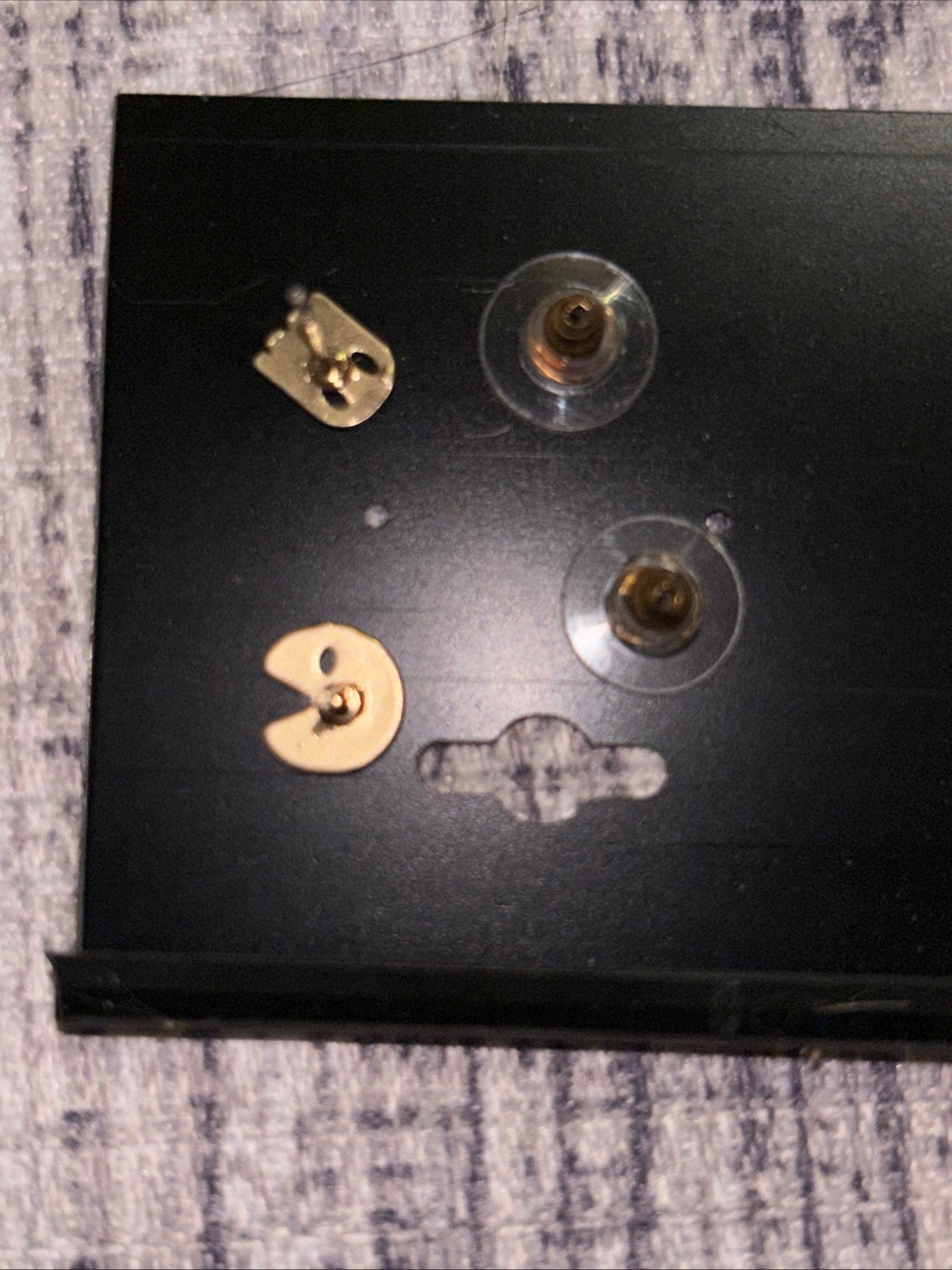 Pac-Man Stud Earrings New on Card Howard’s Nickel Free Unisex Pac-Man & Ghost