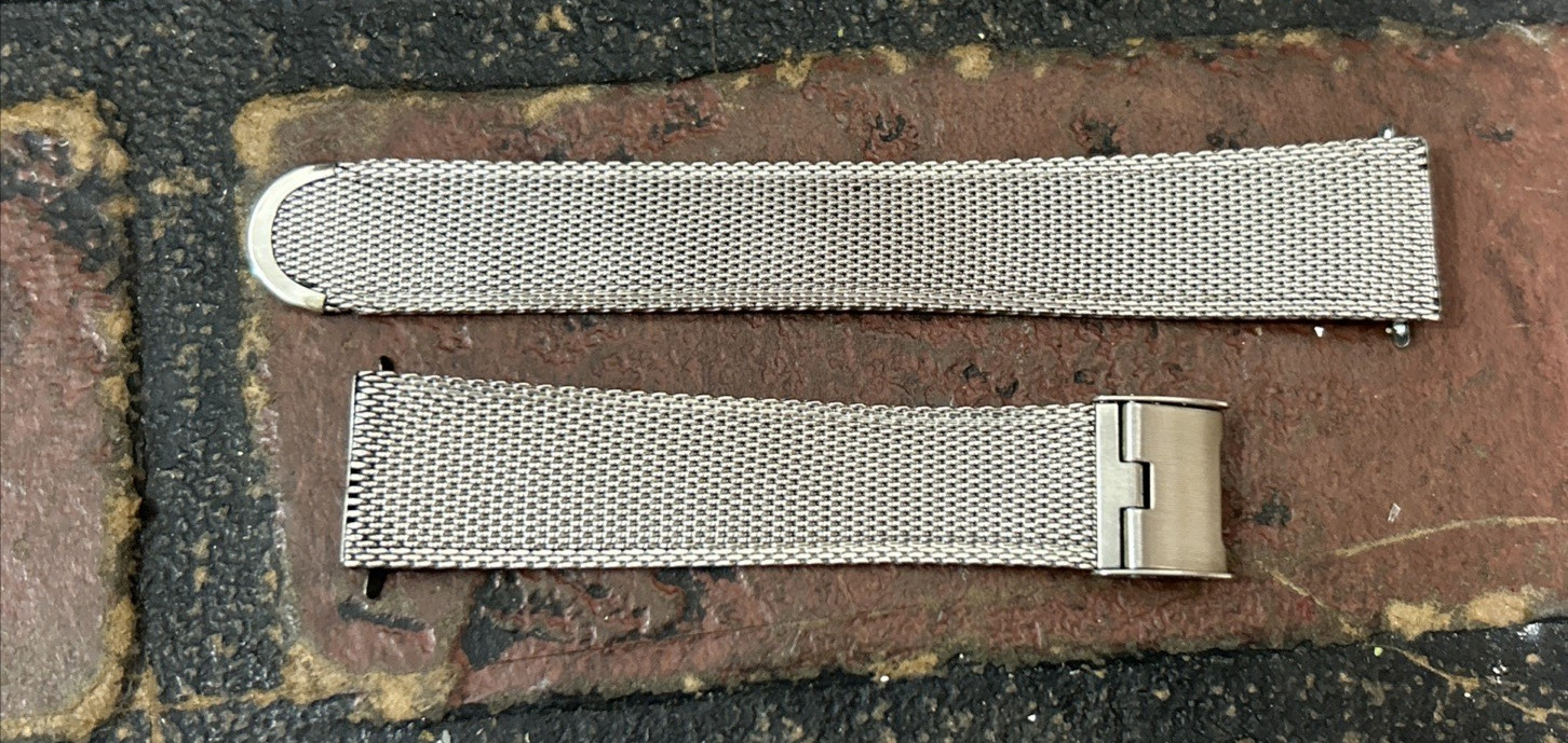 17mm Stainless Mesh Classic JB Champion Unused 1960s-1970s Vintage Watch Band