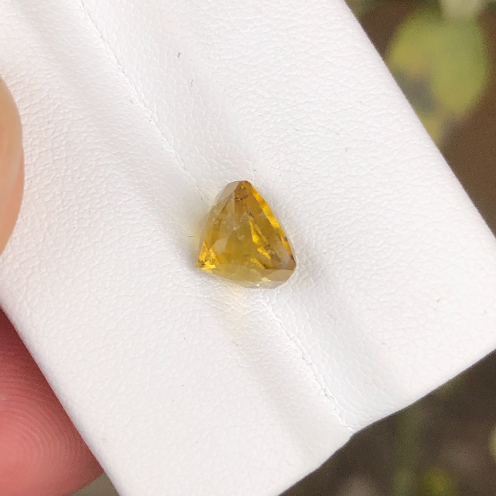 Natural 3.00 CT Yellow Tourmaline From Afghanistan Cushion Cut Loose Gemstone