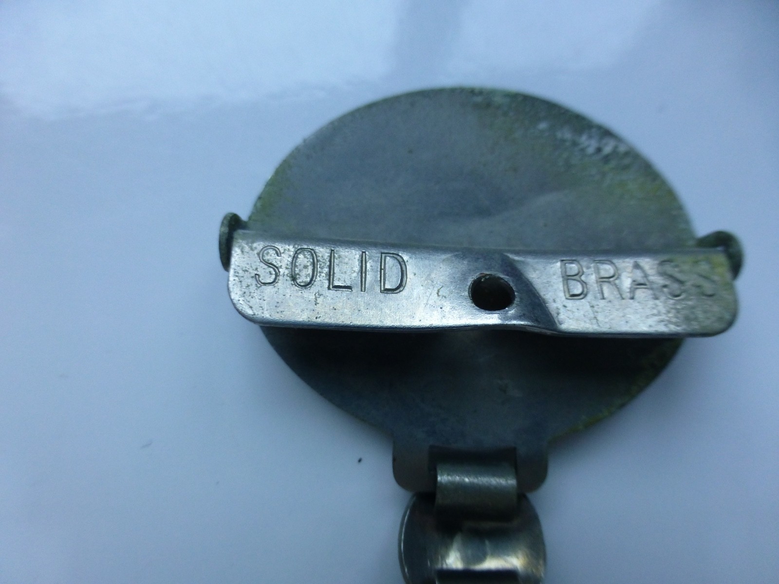 Antique Victorian Coat/Cloak Clasp Buckle Marked Solid Brass