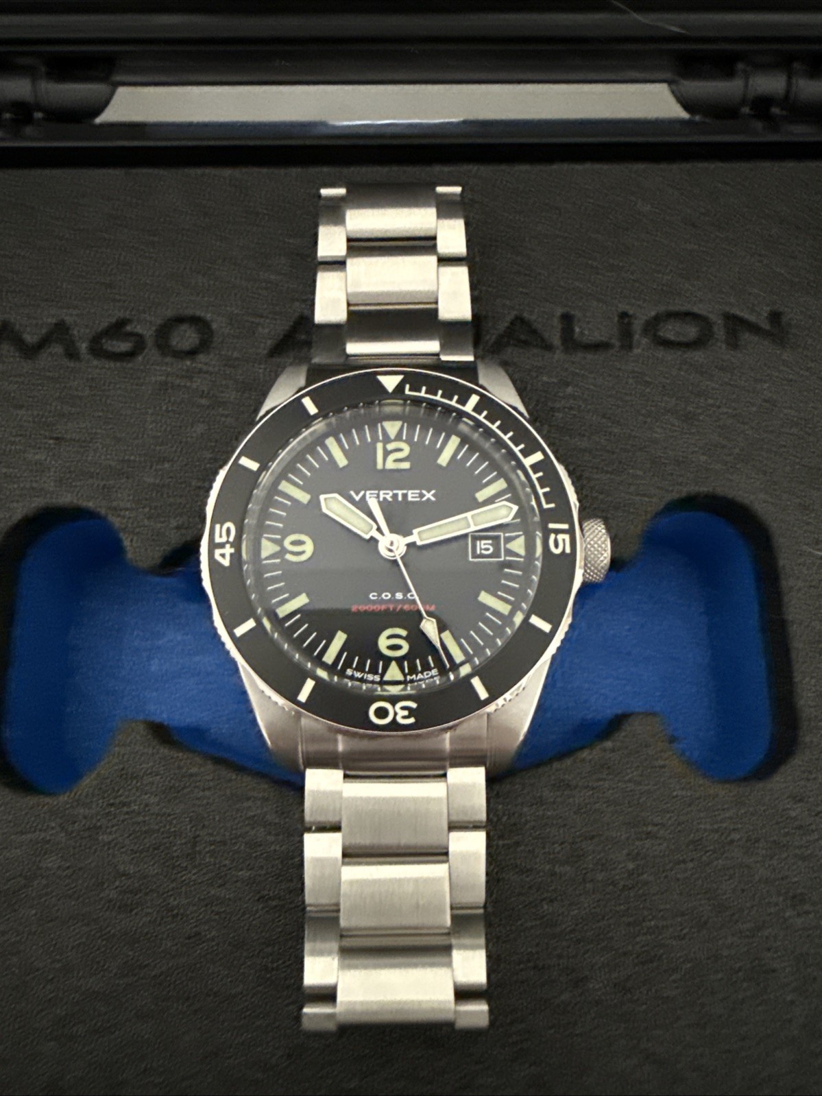 Vertex Aqualion Watch M60 W/ Date