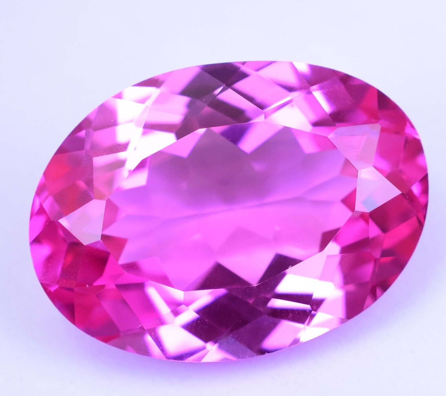 Flawless 38.50 Ct Natural Mogok Pink Ruby Oval Cut Certified Loose Gemstone