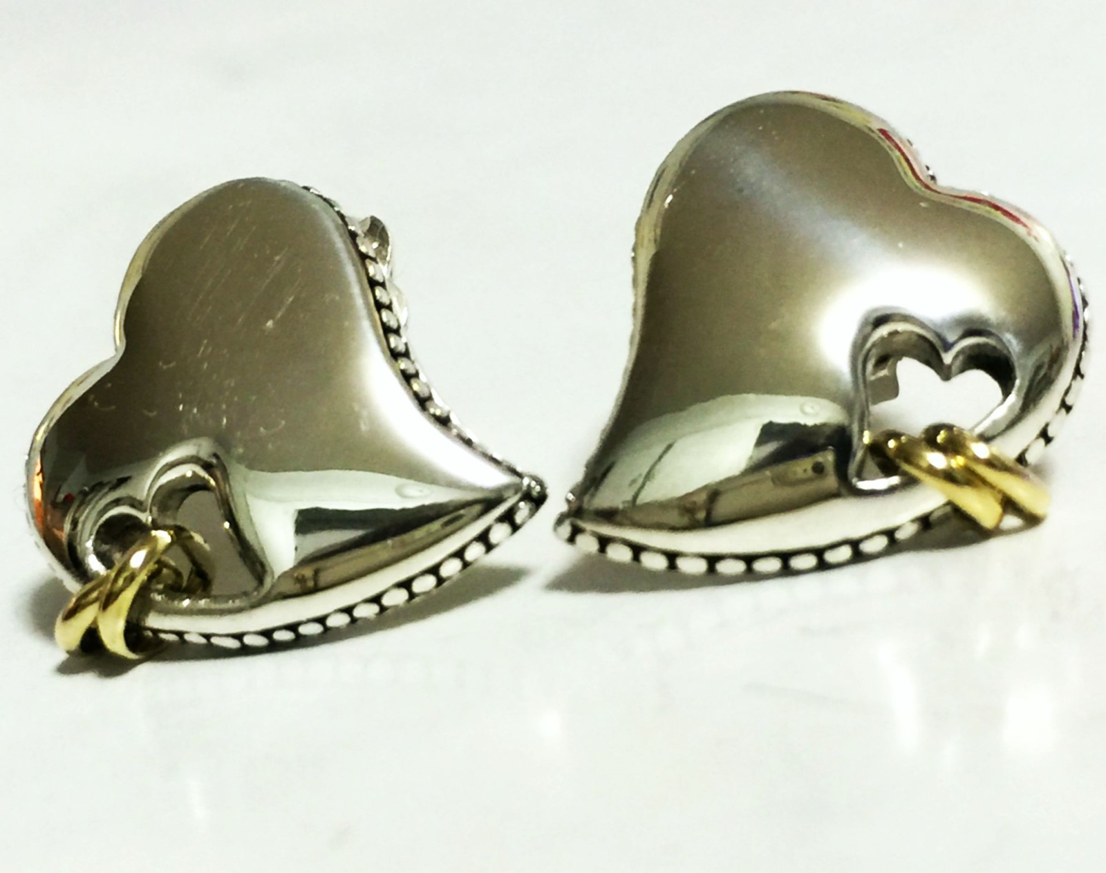 Scott Kay 8g Sterling Silver Hearts 14k Rings Earrings Women Lady Gift NWT SALE!