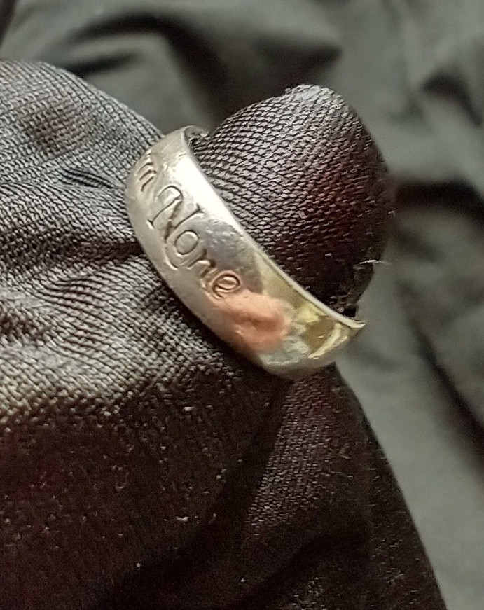 Harm None Amulet Ring Unisex Band .925 Sterling Silver Peter Stone Design