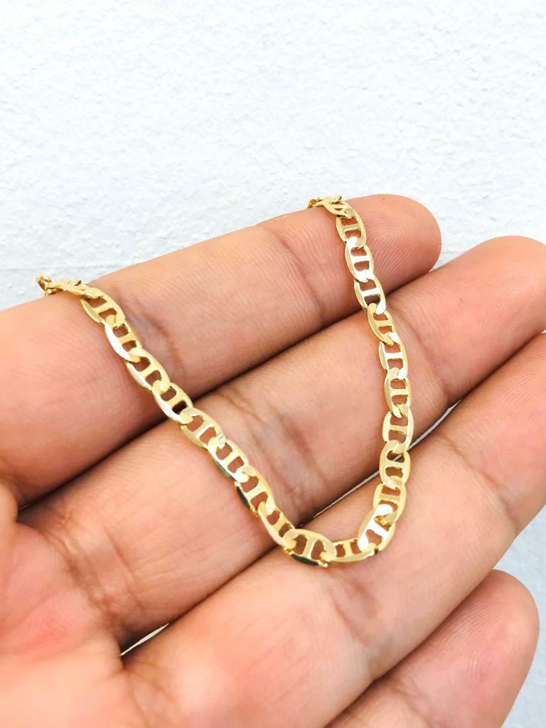 Pulsera Para Niños/Papa/Mama en Oro Laminado 14K Mariner Link,Families Bracelet