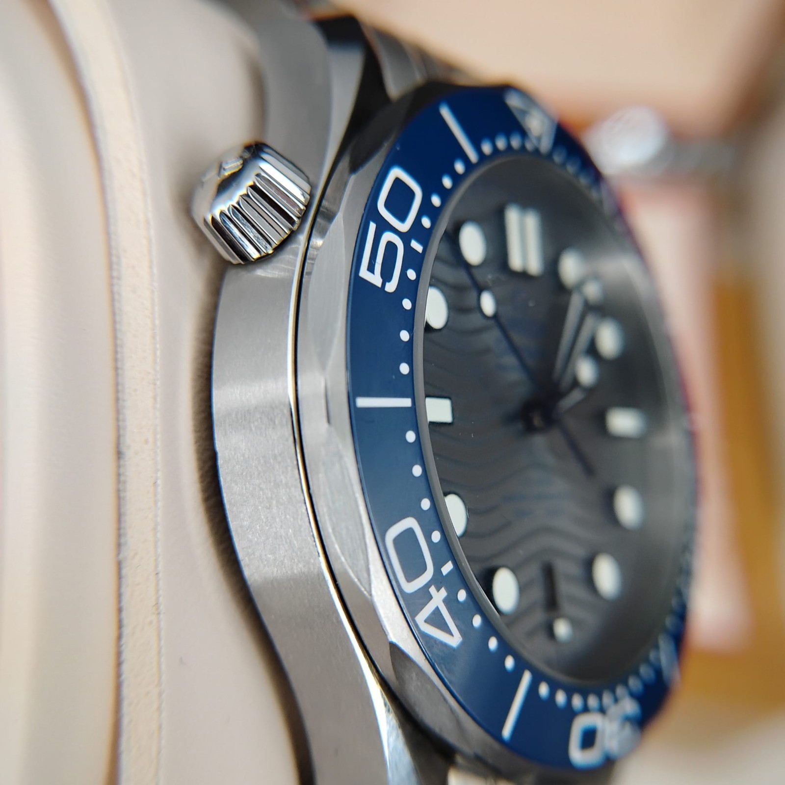 2024 OMEGA Seamaster Diver 300M Blue Gray Steel 42MM 210.32.42.20.06.001 FullSet