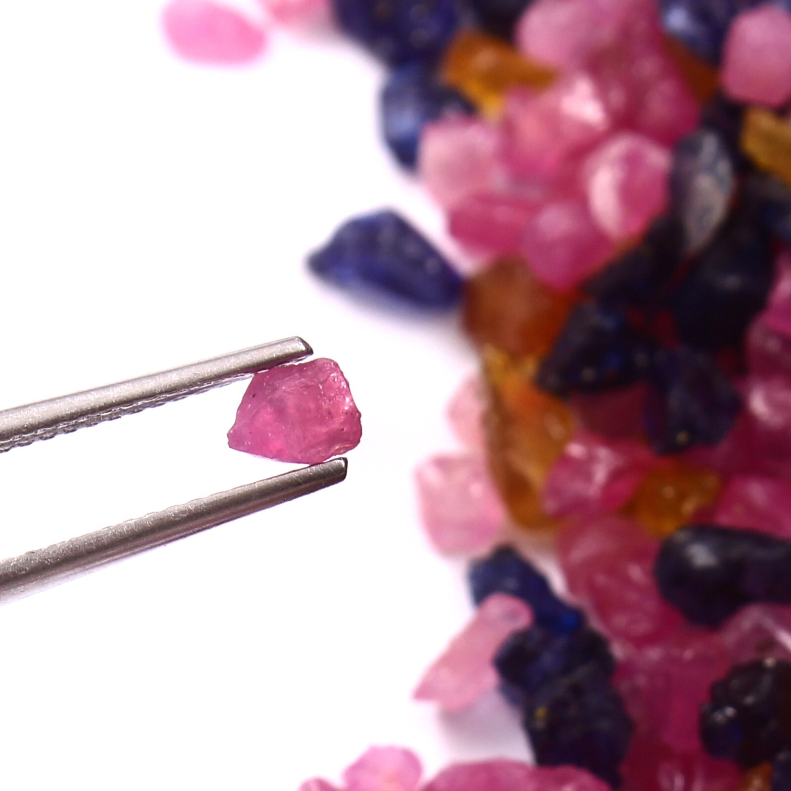Natural Thailand Multi Mix Facet Grade Sapphire & Ruby Gemstone Rough Lot 200 Ct