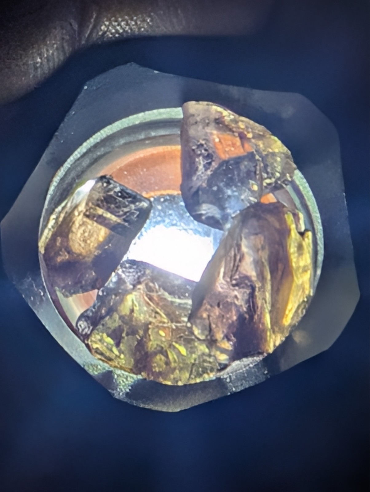 USA seller 19.05 4 pieces Included Axinite facet rough gemstone specimen