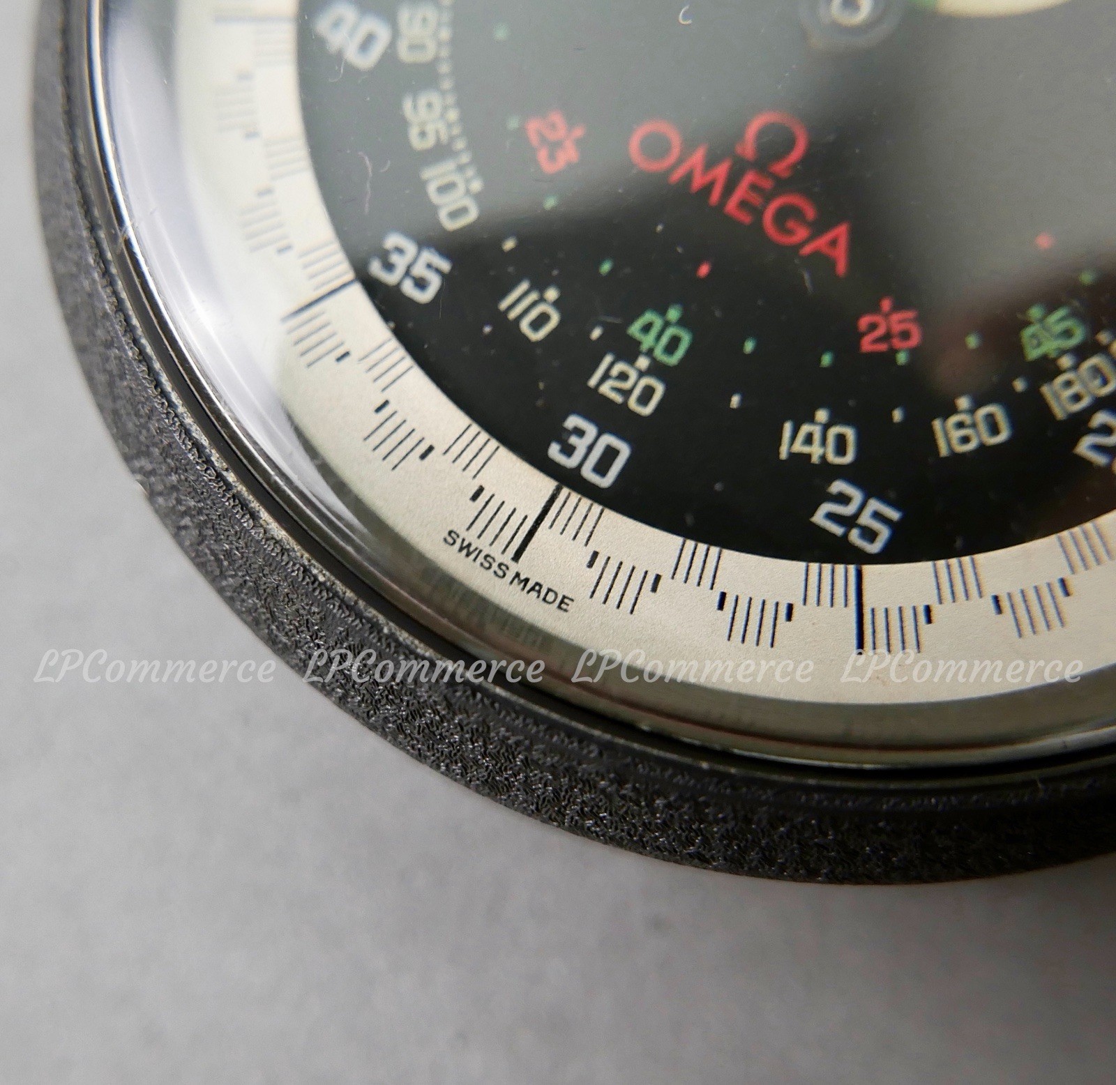 Omega Race Stopwatch Manual Wind Stopwatch Clock 1980 Stand