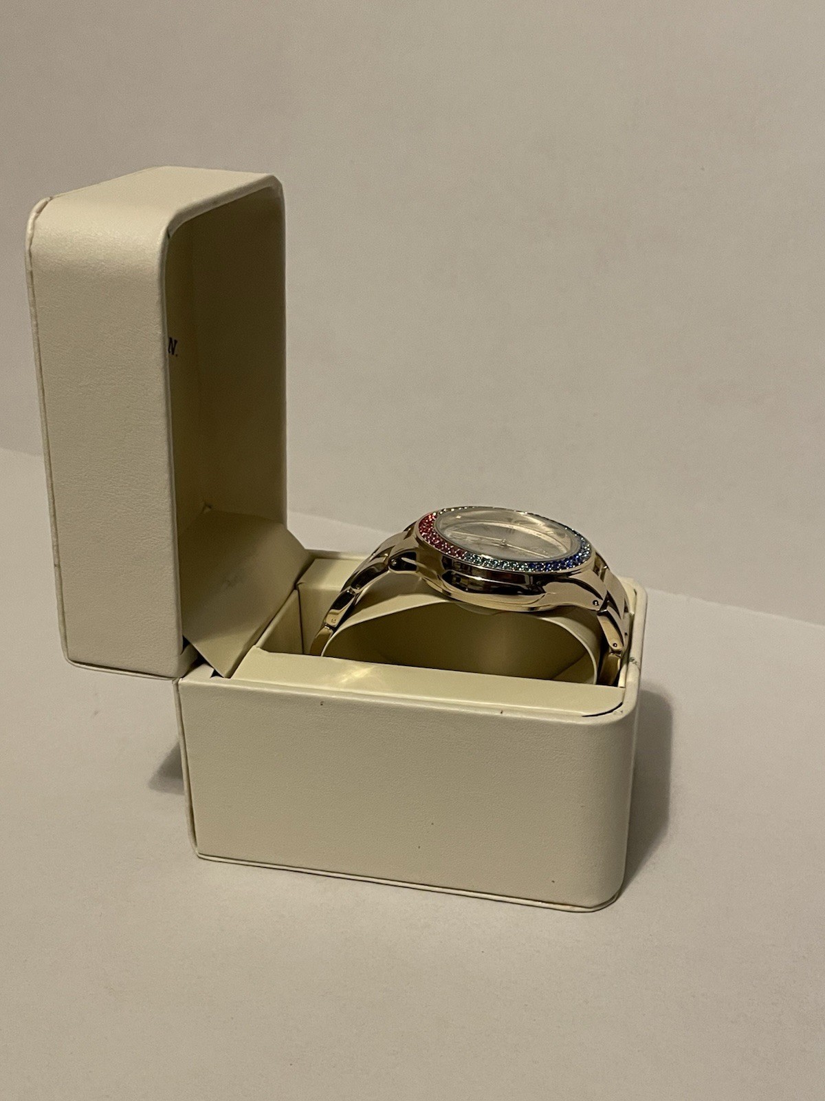 U.S. Polo Assn. Unisex Rainbow Gold Watch