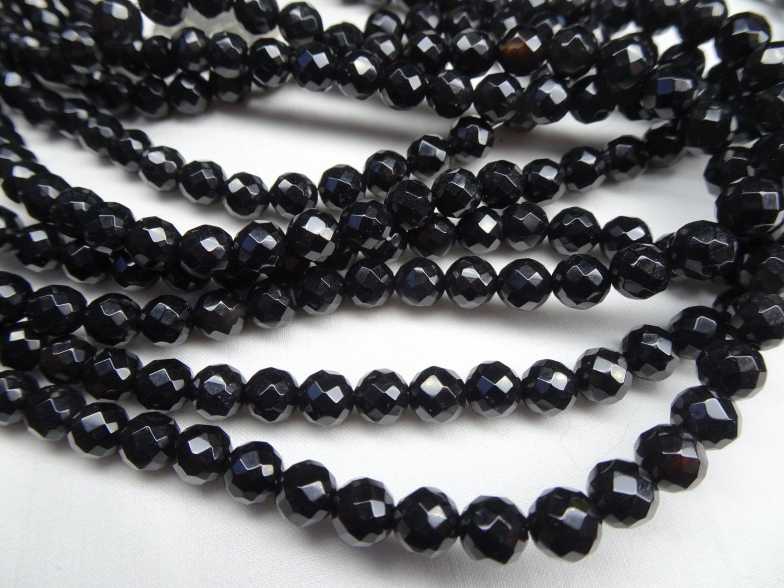 15 1/2″ Strand Chalcedony Faceted Round Stone Beads 6mm A66 DNG