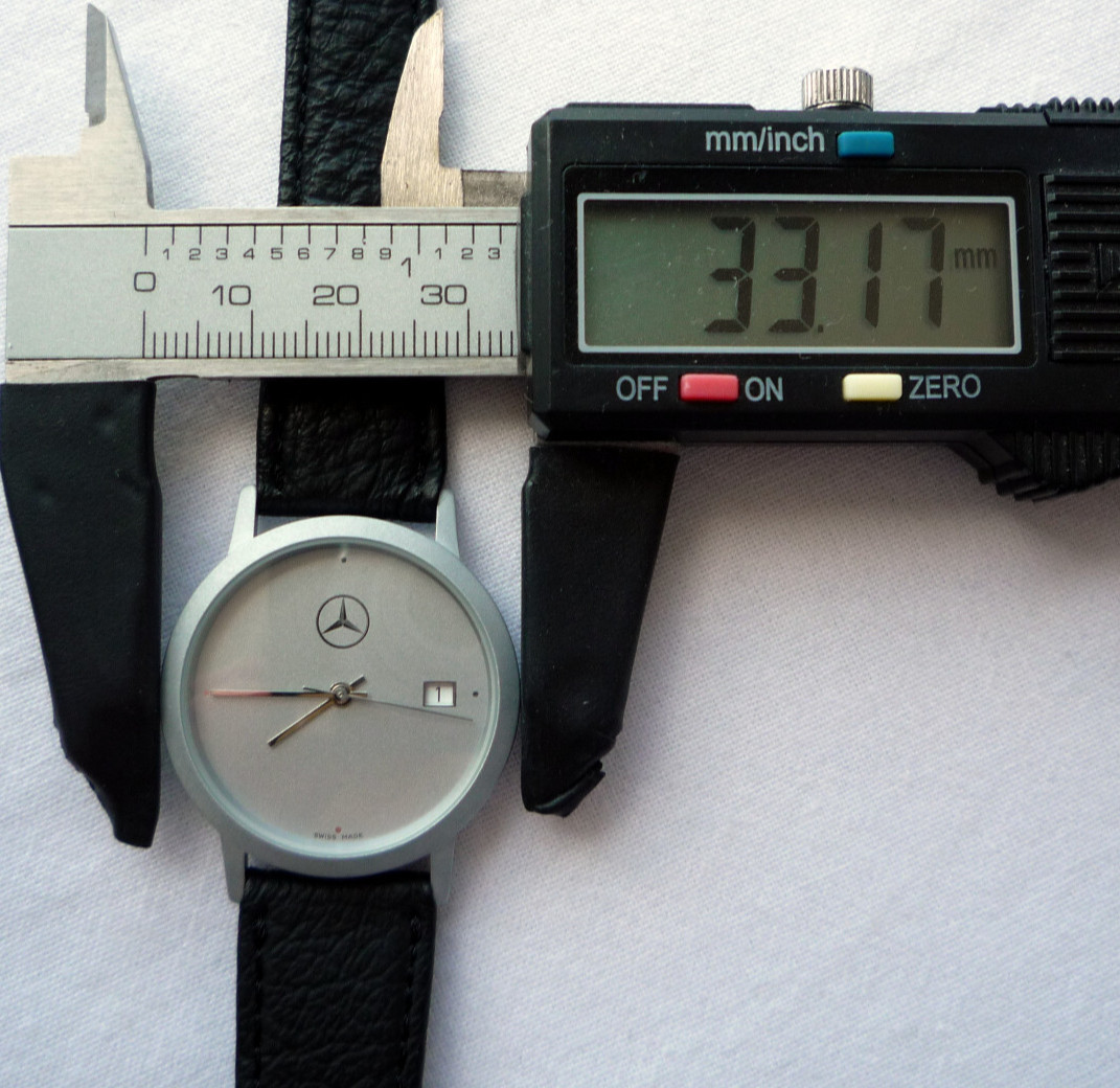 Mercedes Benz Vintage Classic Car Accessory Sport Basic Design Swiss Made Watch