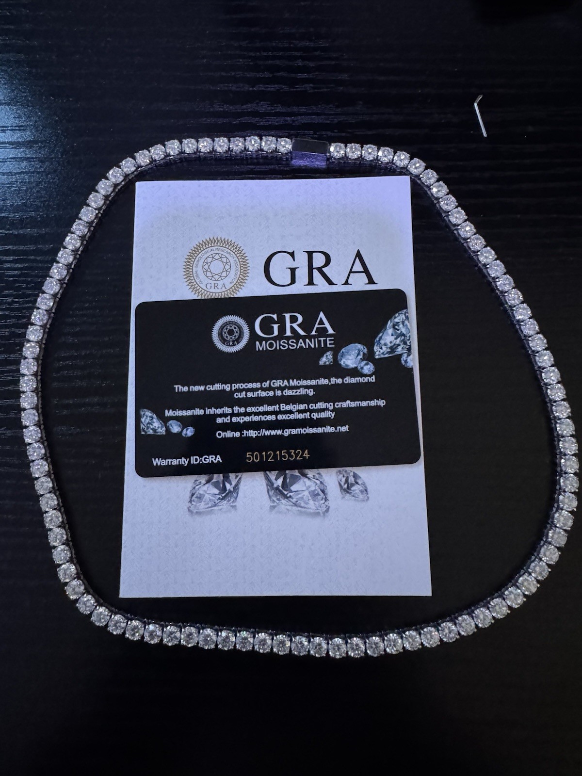 VVS Moissanite Tennis Chain 20 Inch 5mm 925 Silver