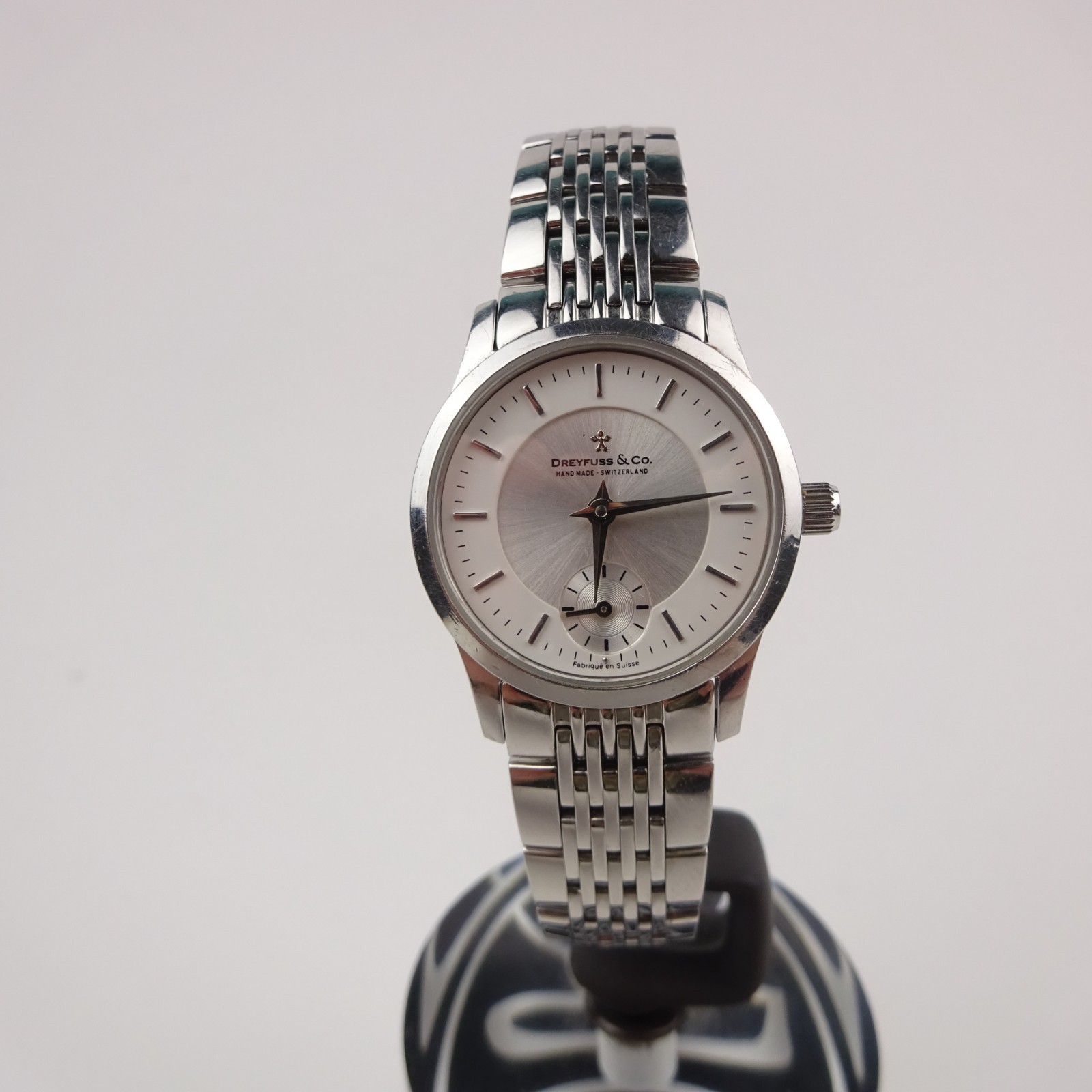 Dreyfuss & Co 1946 Watch Stainless Steel Silver Dial Classic Women’s