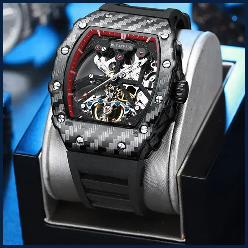 Men’s Automatic Skeleton Mechanical Watch Luxury Casual Business Fashion