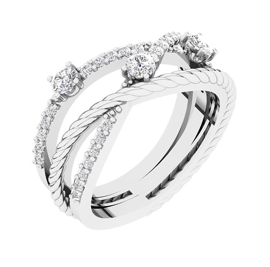 I1 G 0.65Carat Natural Diamond Right Hand Engagement Ring 10K Solid Gold 10.10mm
