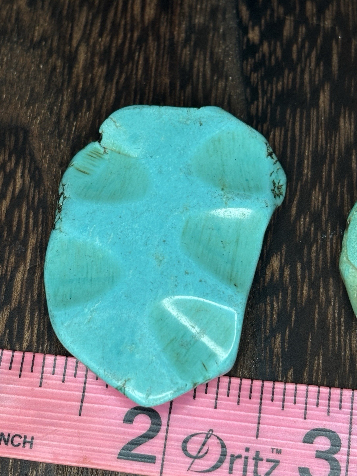 Kingman Turquoise Side-Drilled Focal Stabilized Slabs 54 Grams