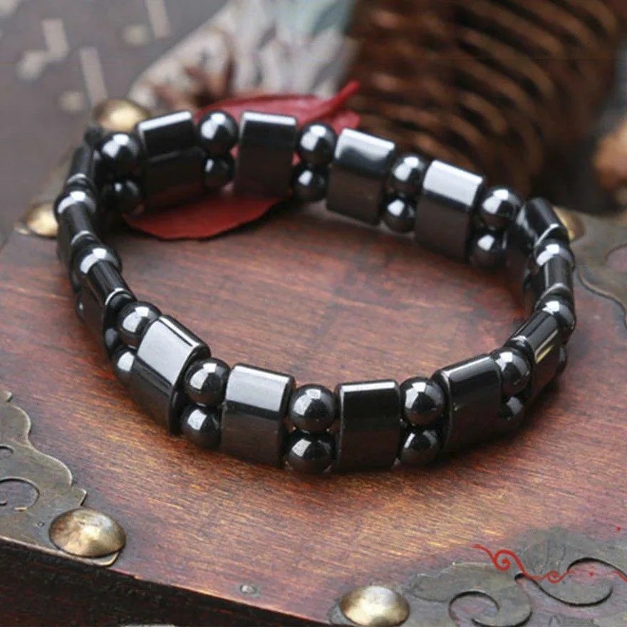 Hematite Bracelet Men Natural Stones Handmade Bracelets Women Powerfull Bracelet