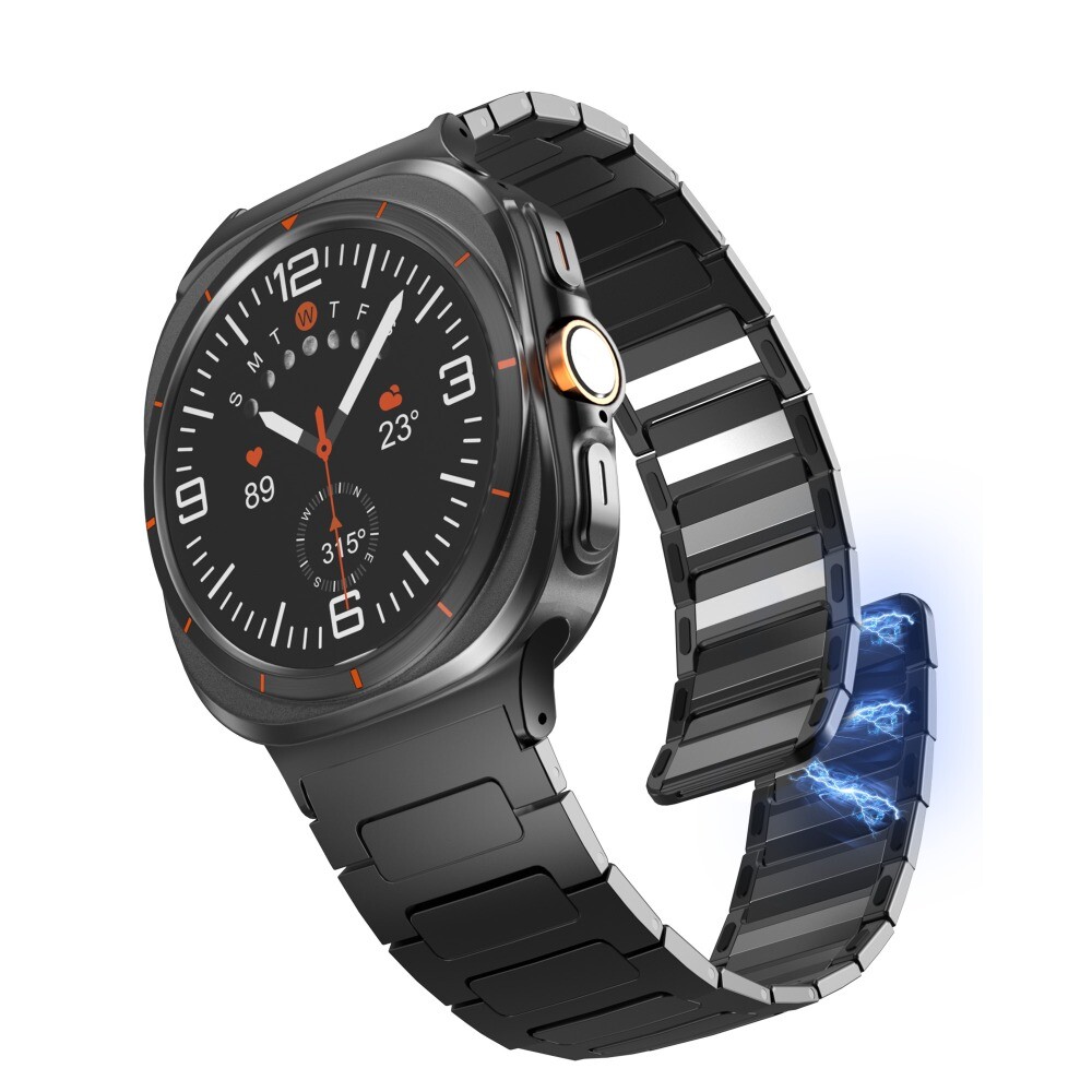 For Samsung Galaxy Watch Ultra 2/ Ultra 2025 Magnetic Stainless Steel Metal Band